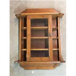 HANGING SHELF HUTCH (WOODEN COLLECTABLES)  *26 x 19*