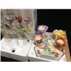 Image 1 : BUNNY BOUQUET CANDLE HOLDERS AND BASKET SET (WITH BOX)