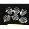 Image 3 : SIX GLASS EGG CUPS