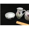 Image 3 : POTTERY LOT (BUCHAN, SCOTLAND MUGS AND CREAM AND SUGAR)