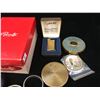 Image 3 : VINTAGE KIDS SHOE BOX LOT (COMPACTS WATCHES AWL POCKET ASHTRAYS LIGHTER)