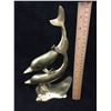 Image 3 : LARGE BRASS DOLPHIN FIGURINE