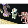 Image 3 : LOT OF TRINKET BOX FIGURINES (OCTOPUS, GIRL, DOGS)