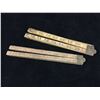 Image 1 : LOT OF 2  FOLDING YARD STICKS (ANTIQUE)