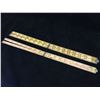 Image 2 : LOT OF 2  FOLDING YARD STICKS (ANTIQUE)