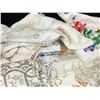 Image 2 : LOT OF MISC LINENS, TABLES CLOTHES (EMBROIDERY ETC... SOME STAINS)