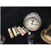 Image 3 : MISC LOT (CLOCK, GAVEL, SAFETY RAZOR MATCHBOX HOLDER, POCKET STOVE)