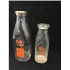 Image 1 : LOT OF 2  ADVERTISING MILK BOTTLES (1 QUART AND 1 PINT) *VINTAGE* (PURITY DAIRY)