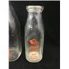 Image 3 : LOT OF 2  ADVERTISING MILK BOTTLES (1 QUART AND 1 PINT) *VINTAGE* (PURITY DAIRY)