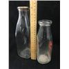 Image 7 : LOT OF 2  ADVERTISING MILK BOTTLES (1 QUART AND 1 PINT) *VINTAGE* (PURITY DAIRY)