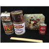 Image 1 : LOT OF TINS (MOLASSES, SYRUP, OLD PORT) *VINTAGE*