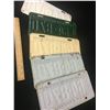 Image 7 : SASKATCHEWAN LICENCE PLATE SETS (UNIQUE LOT OF 5 SAME LICENCE NUMBER) *DIFFERENT YEARS* (1955-56-57-