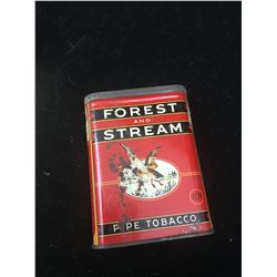 FOREST AND STREAM POCKET TOBACCO TIN (VINTAGE)