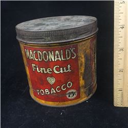 MACDONALDS FINE CUT TOBACCO TIN (VINTAGE)