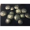 Image 3 : TWO FLAKES TOBACCO TIN WITH CANADIAN MILITARY BUTTONS (VINTAGE)