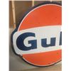Image 2 : GULF SERVICE STATION SIGN (DOUBLE SIDED PORCELAIN) *76.5” x 71”*
