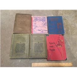 LOT OF VINTAGE SCHOOL BOOKS