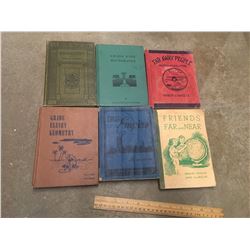 LOT OF VINTAGE SCHOOL BOOKS