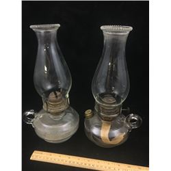 LOT OF 2 OIL LAMPS