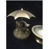 Image 3 : MISC VINTAGE BRASS LOT (GIRAFFES, GAVEL, DISH)