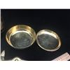 Image 4 : MISC VINTAGE BRASS LOT (VASES, DISH, GEESE)