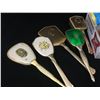 Image 3 : MISC LOT (VANITY MIRROR AND BRUSHES, POKER CHIPS, RETRO LAWN CHAIR WEBBING)