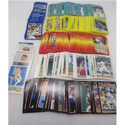 LOT OF BASEBALL CARDS (DANRUSS, FLEER 981, SCORE 91) *BLUE JAYS, OAKLAND ATHLETICS, METS, ETC* (8" H