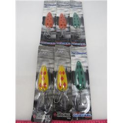 LOT OF 6 FISHING LURES (NOS) *LEN THOMPSON*