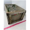 Image 2 : WOODEN CRATE OF ASSORTED GLASS BOTTLES (24) *OLD COLONY, DOUBLE COLA, NESBIT, ETC…*
