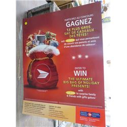 CANADA POST POSTER (ENTER TO WIN THE BIG BAG OF HOLIDAY PRESENTS) *22" WIDE X 28" TALL)