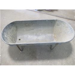 LARGE TUB (GALVANIZED) *49.5" LONG X 24" WIDE X 15.5" DEEP*