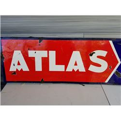 ATLAS SIGN (PORCELAIN) *6' X 18"*