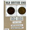 Image 1 : LOT OF 2 LARGE PENNIES ( BRITISH) *1912-1916*