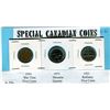 Image 1 : LOT OF SPECIAL CANADIAN COINS ( 1943 VICTORY NICKLE, 1973 MOUNTIE QUARTER, 1952 REFINERY NICKLE)