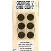 Image 1 : LOT OF 6 ONE CENT COINS (CANADA) *1932, 33, 34, 35, 36, 36) *GEORGE V*