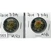Image 1 : LOT OF 2 TWO DOLLAR COINS (CANADA) *2019* (D DAY)