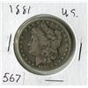 Image 1 : ONE DOLLAR COIN (USA) *1881*