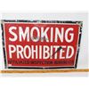 Image 1 : TIN SIGN (SMOKING PROHIBITED) *VINTAGE* (15" X 10")