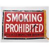 Image 2 : TIN SIGN (SMOKING PROHIBITED) *VINTAGE* (15" X 10")