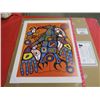 Image 2 : PRINT (MAN CHANGING INTO THUNDERBIRD) *76/950* (SIGNED BY NORVAL MORRISEAU) *COA* (20" X 24")