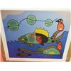 Image 3 : PRINT (PAST LIFE MAN AS FISH) *32/695* (SIGNED BY DAVID MORRISEAU) *COA* (20" X 24")