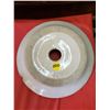 Image 1 : BUTTER CHURN LID, HAS SMALL CHIP (8 INCHES ACROSS)
