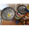 Image 2 : LOT OF GENERAL STORE TINS (PAINT, SYRUP, WATKINS)