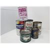Image 2 : LOT OF ASSORTED OIL TINS, (6 COUNT)