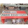 Image 1 : GLASS FARM EQUIPMENT SIGNS (1 COMPLETE, 1 HALF, 3 PIECES TOTAL)