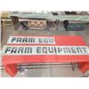 Image 2 : GLASS FARM EQUIPMENT SIGNS (1 COMPLETE, 1 HALF, 3 PIECES TOTAL)