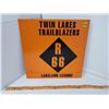 Image 1 : 2 SIDED TWIN LAKES TRAILBLAZER METAL SIGN