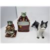 Image 1 : LOT OF 2 FROGS AND A DOG FIGURENES