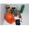 Image 2 : LOT INCLUDING RAZOR STROPPER, SAND TIMER, HELMET, FAN, ETC…