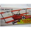 Image 3 : ONE MODEL AIRPLANE (NOS) *BALSA* (FOKKER DR-I TRIPLANE) *20" WING SPAN*